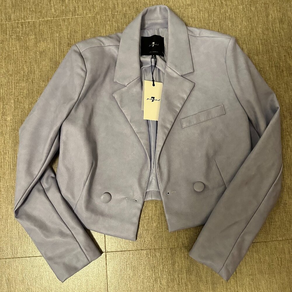 7 for all Mankind Blazer and Shorts Faux Leather Set